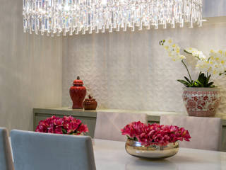 LIVING, Haifatto Arq + Decor Haifatto Arq + Decor Eclectic style dining room Glass