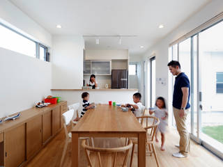 ダイヤモンドカットの家, 一級建築士事務所アトリエｍ 一級建築士事務所アトリエｍ Moderne Küchen
