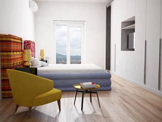 UN APPARTAMENTO VERSATILE, T+T ARCHITETTURA T+T ARCHITETTURA Kamar Tidur Modern