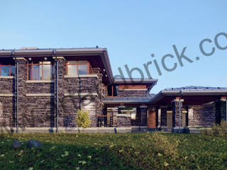 Дом в стиле Райта 3, Архитектурное бюро Art&Brick Архитектурное бюро Art&Brick Klassieke huizen