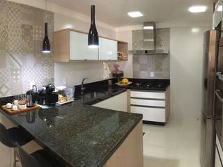 Cozinha Moderna e Funcional, Camila Danubia Arquitetura Camila Danubia Arquitetura Moderne keukens