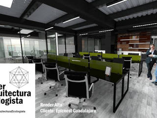 Oficinas Corportaivas, Arquitectura Ecologista Arquitectura Ecologista Estudios y despachos minimalistas Aluminio/Cinc