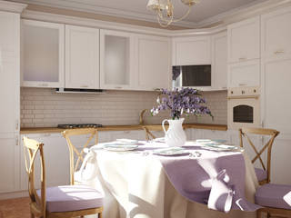 Кухня в стиле прованс, Студия дизайна интерьера "SUN" Студия дизайна интерьера 'SUN' مطبخ