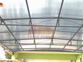 Canopy Polycarbonate, Putra Canopy Putra Canopy Moderner Balkon, Veranda & Terrasse Kunststoff Transparent
