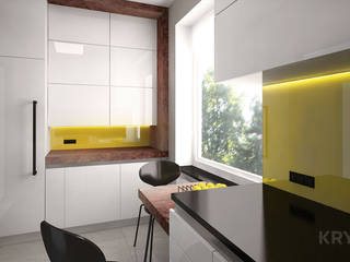 Kuchnia YELLOW, KRY_ KRY_ Cocinas de estilo moderno