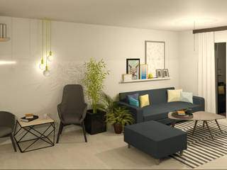 Let there be light, how to receive great design online!, Pillar Pillar Scandinavian style living room Wood Wood effect