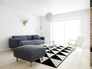 Let there be light, how to receive great design online!, Pillar Pillar Scandinavian style living room Wood Wood effect