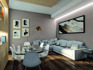 Tips for furnishing an apartment of the early '900s in a modern style, Pillar Pillar Salones de estilo moderno