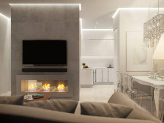 ЖК Митино Парк, Flatsdesign Flatsdesign Living room