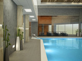 Business&Fitness, Flatsdesign Flatsdesign Modern Pool