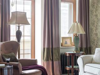 Пудренно розовый, Dots&points interior design studio Dots&points interior design studio Livings de estilo clásico