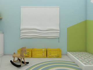 QUARTO INFANTIL MONTESSORIANO, UNUM - ARQUITETURA E ENGENHARIA UNUM - ARQUITETURA E ENGENHARIA Quartos de criança mediterrânicos