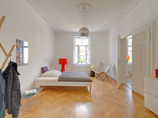 Sanierung Wohnung Schwabing, arcs architekten arcs architekten Klassische Schlafzimmer