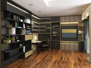 homify Modern study/office