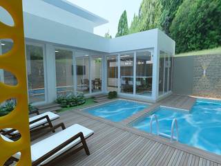 Projeto Residencial, Guilda Arquitetura & Interiores Guilda Arquitetura & Interiores مسبح