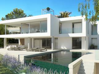 Refurbishment of existing house and pool in Santa Ponsa, Tono Vila Architecture & Design Tono Vila Architecture & Design Modern houses