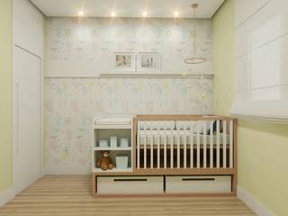 Dormitório Modular [PO], Estúdio 4V - Arquitetura e Construção Estúdio 4V - Arquitetura e Construção Nursery/kid’s room MDF