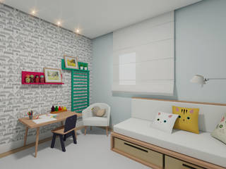 Dormitório Modular [PO], Estúdio 4V - Arquitetura e Construção Estúdio 4V - Arquitetura e Construção Nursery/kid’s room MDF