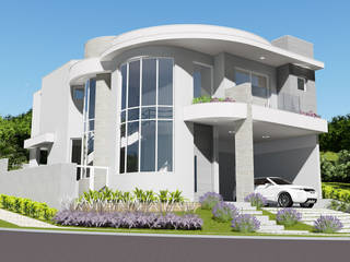 Projeto Arquitetura Residencial AR17, arquiteto bignotto arquiteto bignotto Casas modernas