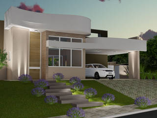 Projeto Arquitetura Residencial AAV26, arquiteto bignotto arquiteto bignotto Casas modernas