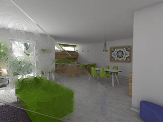 Mieszkanie z zielonymi dodatkami , Icw Studio Icw Studio