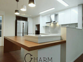 진산 래미안 44평, CHARM_HOUSE CHARM_HOUSE Modern Dining Room