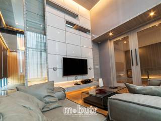 งานตกแต่งภายในหมู่บ้านเนอวาน่าบียอนด์พระราม9, AMESABUTR INTERIOR AMESABUTR INTERIOR Jardín interior