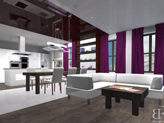 Apartament w stylu nowoczesnym, BR design studio BR design studio