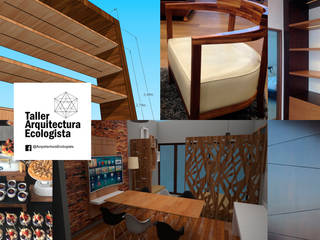 Varios Trabajos, Arquitectura Ecologista Arquitectura Ecologista Commercial spaces Engineered Wood Transparent