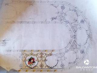 Dal bozzetto a matita , alla realizzazione artistica.. gb ✎, Baldantoni Group Baldantoni Group Pareti & Pavimenti in stile classico
