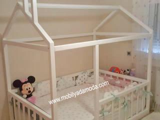 Montessori Bebek Odası, Ela'nın Odası , MOBİLYADA MODA MOBİLYADA MODA غرفة الاطفال خشب Wood effect