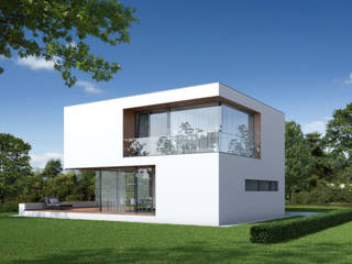 Wohnhaus Lab 07, Fichtner Gruber Architekten Fichtner Gruber Architekten 現代房屋設計點子、靈感 & 圖片