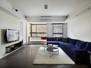 黑與白, 倍果設計有限公司 倍果設計有限公司 Minimalist living room