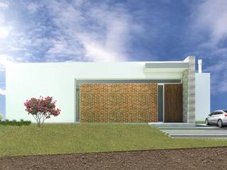 CASA JM, Arquitecta Obadilla Arquitecta Obadilla 모던스타일 주택 벽돌