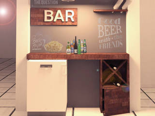 Mini Bar - La Cima Esmeralda, Perfil Arquitectónico Perfil Arquitectónico Moderne Häuser Holz Holznachbildung