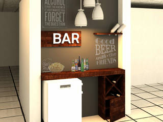 Mini Bar - La Cima Esmeralda, Perfil Arquitectónico Perfil Arquitectónico Moderne Häuser Holz Holznachbildung