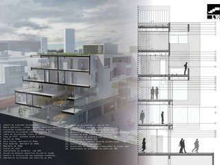 PATIOS EN ALTURA, MH MH 現代房屋設計點子、靈感 & 圖片