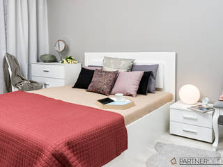 Mieszkanie #2, Q2Design Q2Design Phòng ngủ phong cách hiện đại