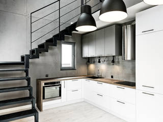 Soft Loft, Q2Design Q2Design Cocinas de estilo moderno