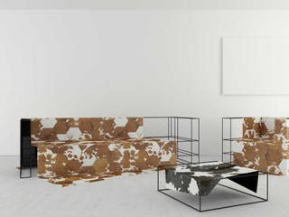 FRAME, t design t design Living roomSofas & armchairs Kulit Black