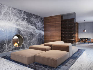 Haus K, destilat Design Studio GmbH destilat Design Studio GmbH Modern living room