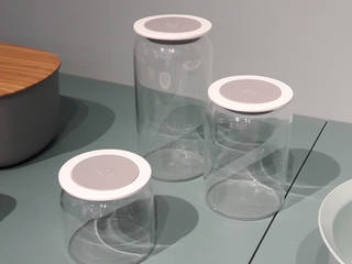 Goodies Storage Jars for the Danish Brand RigTig, Pierre Foulonneau Industrial Design Pierre Foulonneau Industrial Design Scandinavian style kitchen Porcelain
