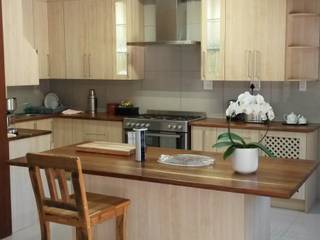 Classic melamine kitchen, SCD Group SCD Group Kitchen Wood Wood effect