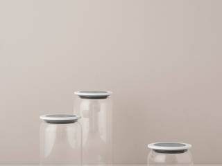 Goodies Storage Jars for the Danish Brand RigTig, Pierre Foulonneau Industrial Design Pierre Foulonneau Industrial Design Cocinas de estilo escandinavo Vidrio