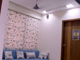 Apartment Interior in Ahmedabad, ni3design ni3design Asian style corridor, hallway & stairs