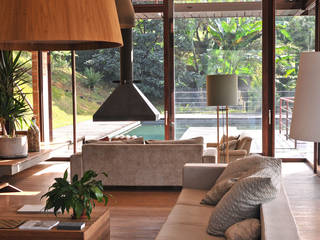 Casa Suspensa no Verde, Atelier Bam Atelier Bam Modern living room