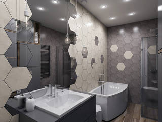 HEXAGON W ŁAZIENCE, Creoline Creoline Modern Banyo