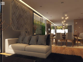 Casa LAGO, Besana Studio Besana Studio 모던스타일 복도, 현관 & 계단 베이지