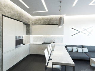 Квартира в современном стиле, в Уфе, Maxim Pronin Maxim Pronin Minimalist kitchen