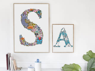 Illustrated Alphabet Prints, DWP Design DWP Design Otros espacios Papel